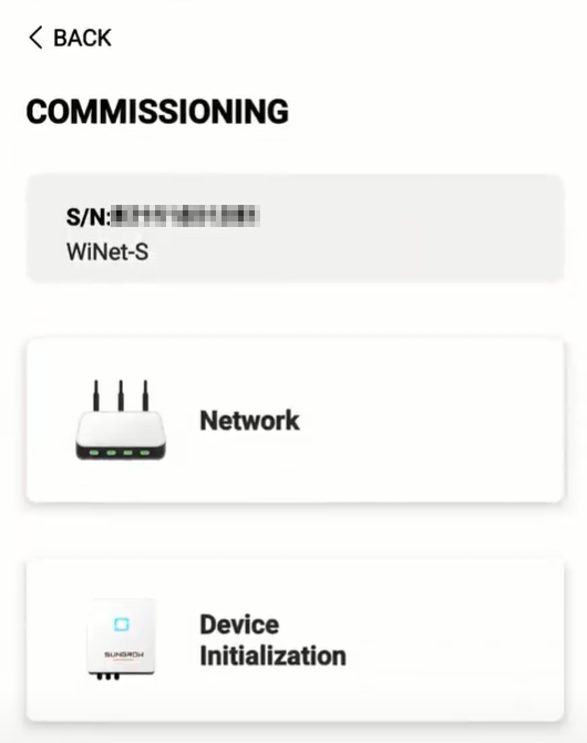 Commissioning dashboard